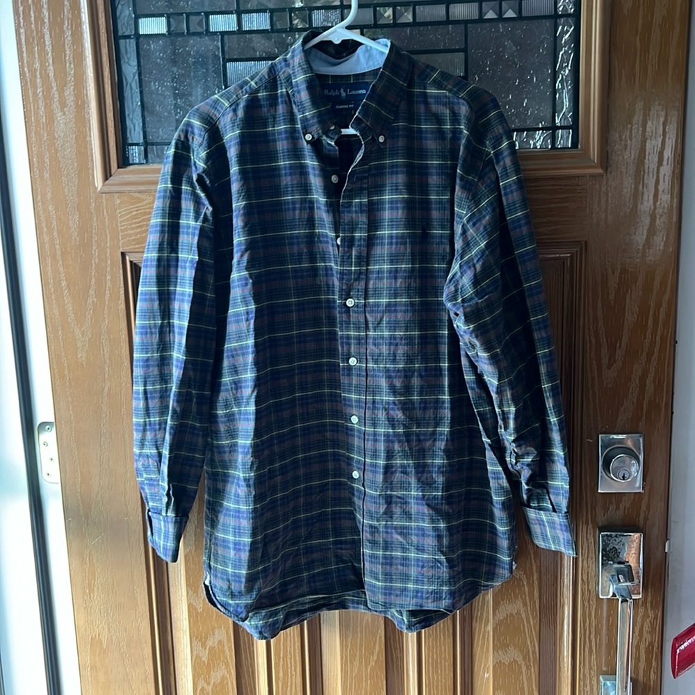 Ralph Lauren button up/cotton L